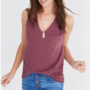 Madewell Whisper Cotton V-Neck Tank